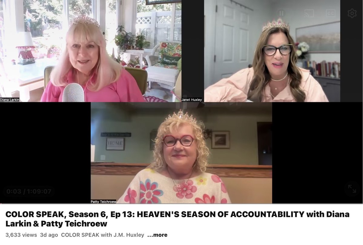 Yikes! I posted the wrong Color Speak interview by Janet Huxley with Patty Teichroew and I! Here is the newest video!
youtu.be/m55f6gbhgHE?si…