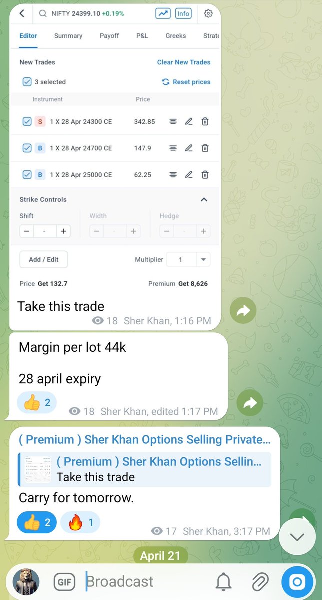 X_Sherkhan_X's tweet image. Gave this trade in free option selling group on last monday and today we booked profit of 15% in option selling trade.

#nifty #optionselling #market