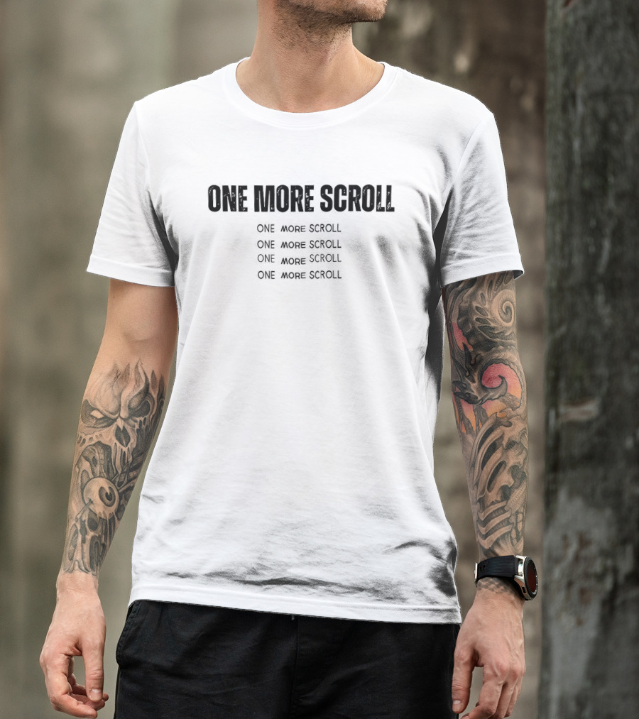 sarastanbrand's tweet image. Let’s settle this: who else can’t resist just one more scroll? 😅 This "One More Scroll Repeat" T-shirt from Sarastan perfectly captures that vibe. sarastan.com/product/t-shir…

#Tshirt #Scrolling #Sarastan #CasualWear