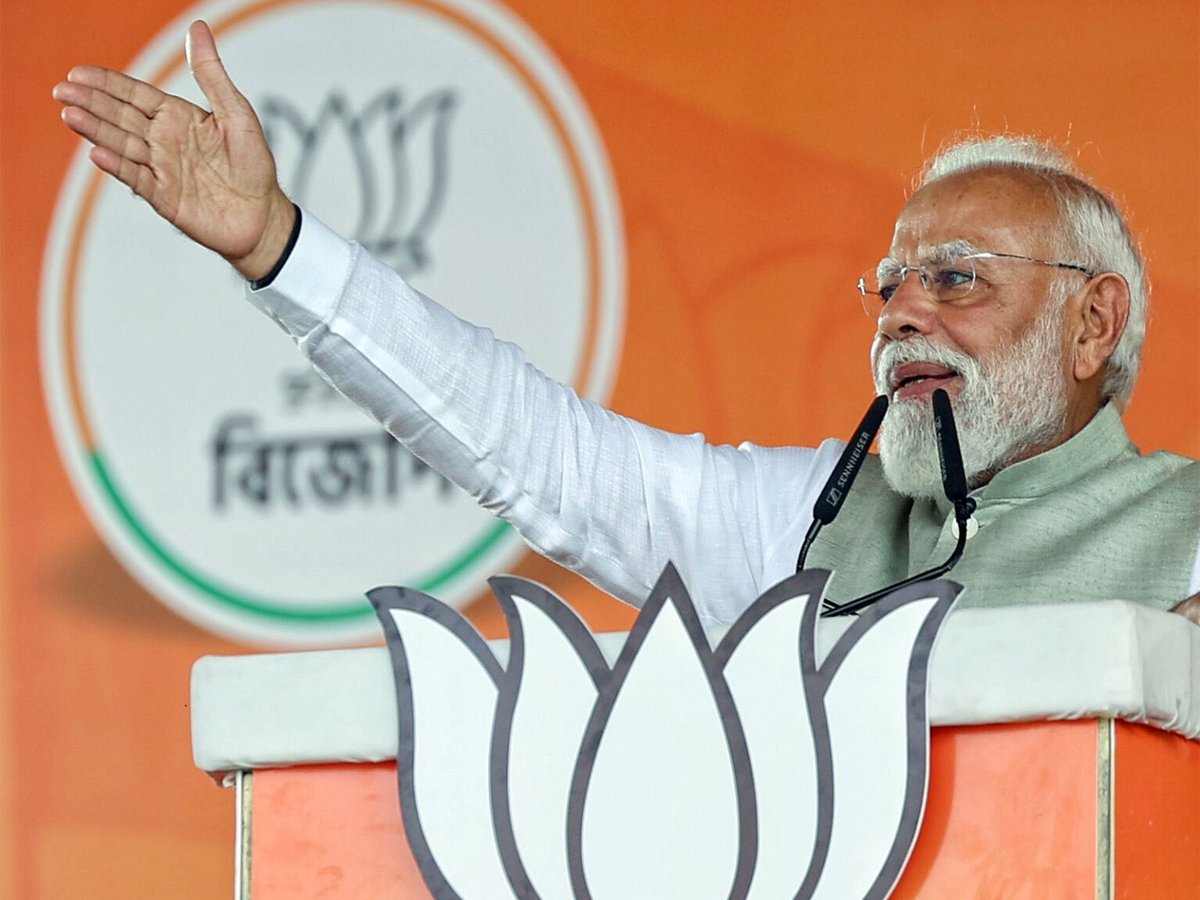 PM MODI : "This is my last rally in this election. After the Results, I will come back to attend the oath-taking ceremony of BJP CM"