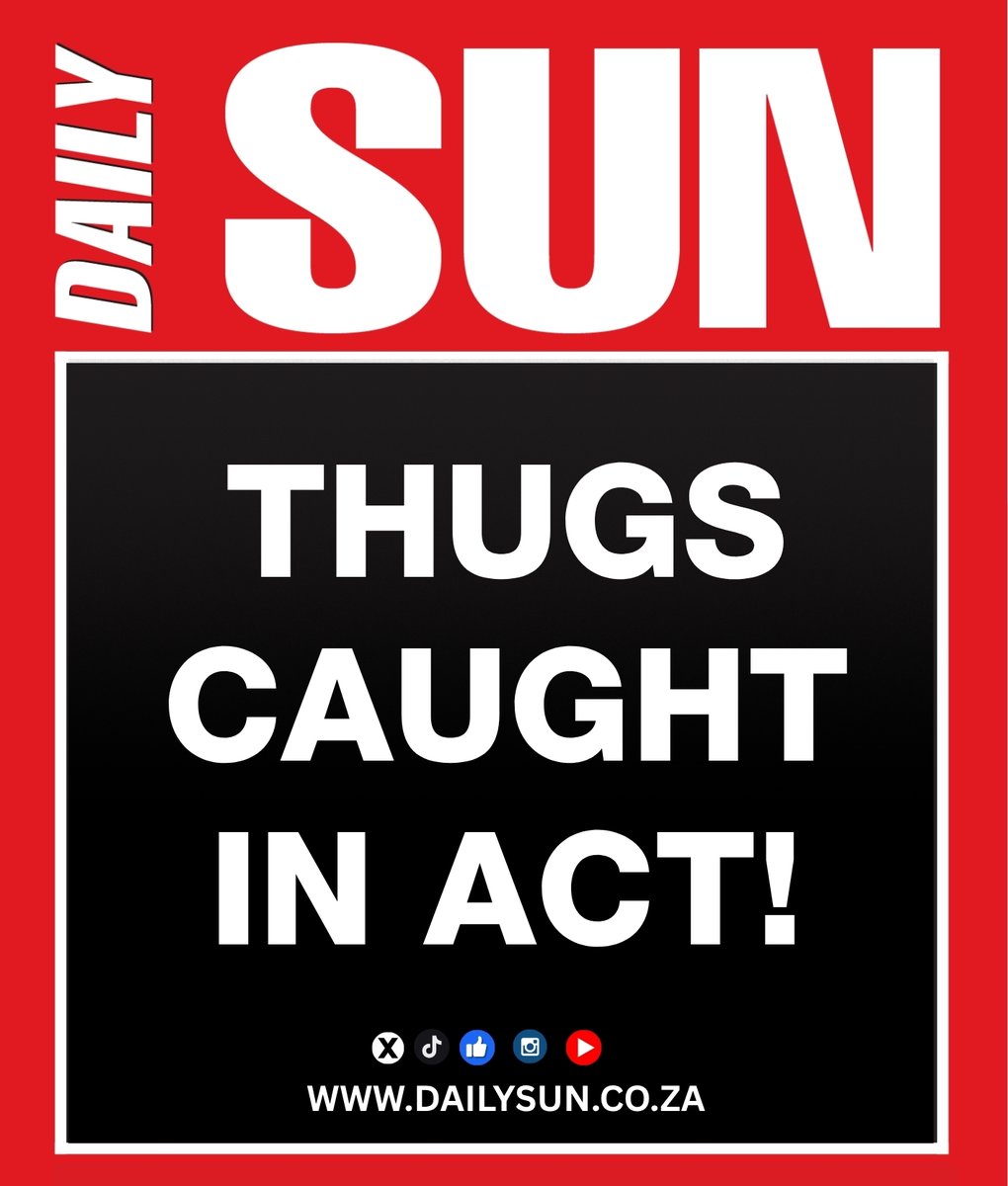 dailysunsa's tweet photo. Thugs caught red-handed 'robbing' family 👫
Click here to read more 👇
https://t.co/vOnn5LFN1b
#caughtinact #familyrobbed #housebreaking https://t.co/oxA4I6ydE1