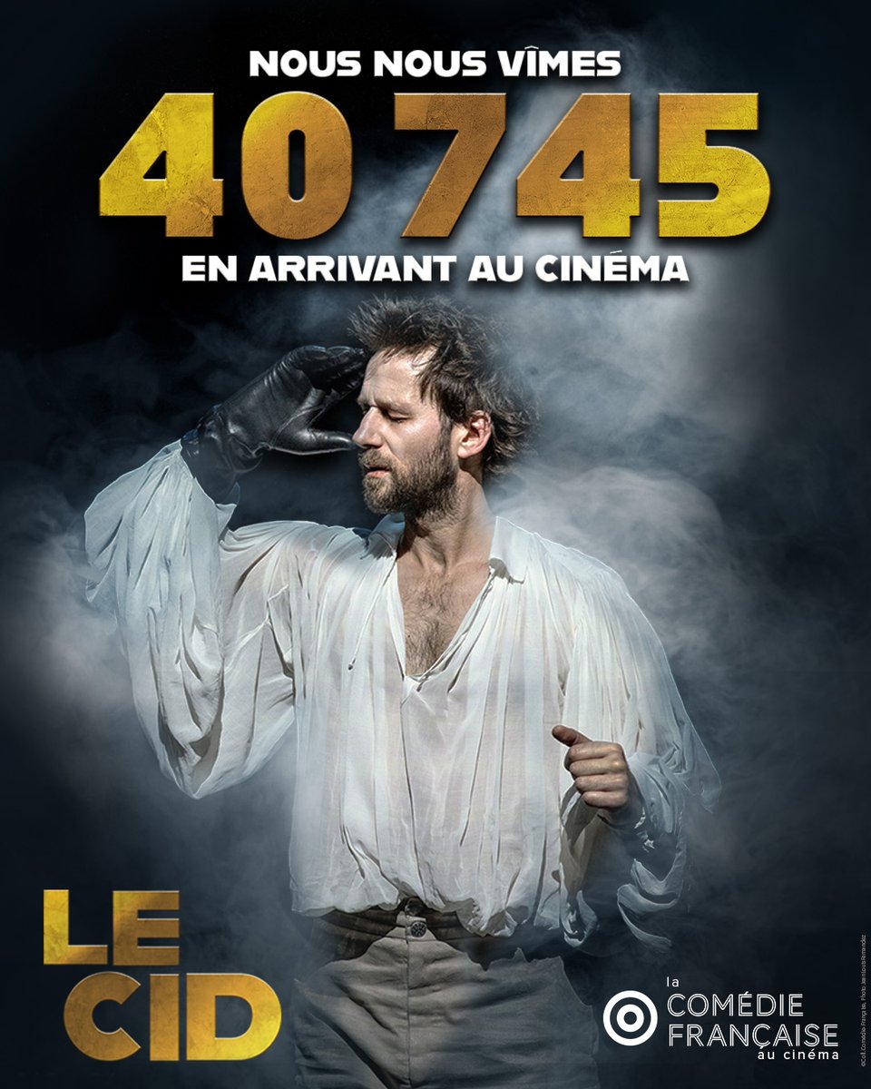 Record d’entrées pour du théâtre en direct au cinéma !
40 745 spectateurs en une seule séance dans plus de 200 cinémas.
Le théâtre c’est encore plus grand quand on le partage
Merci !
