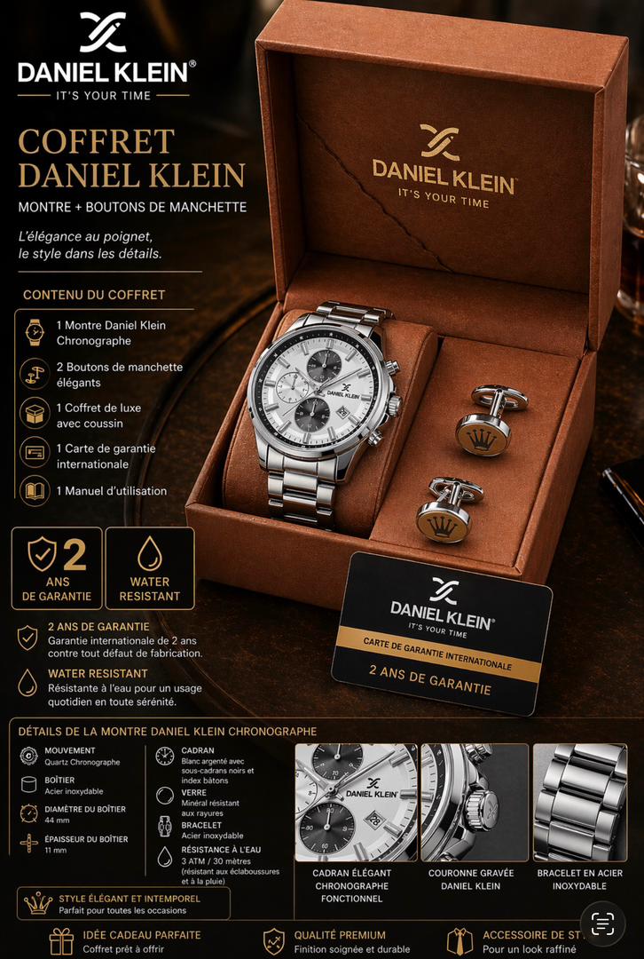 Fruit_2mer's tweet photo. 💼✨ L’élégance en coffret ✨💼

Les montres Daniel Klein, marque turque reconnue pour son design moderne et raffiné, accompagnées de manchettes assorties.
🎁 Idéal pour offrir (ou se faire plaisir
Prix: 25.000fcfa 
WhatsApp: 690951408 https://t.co/M4KJz0Og91
