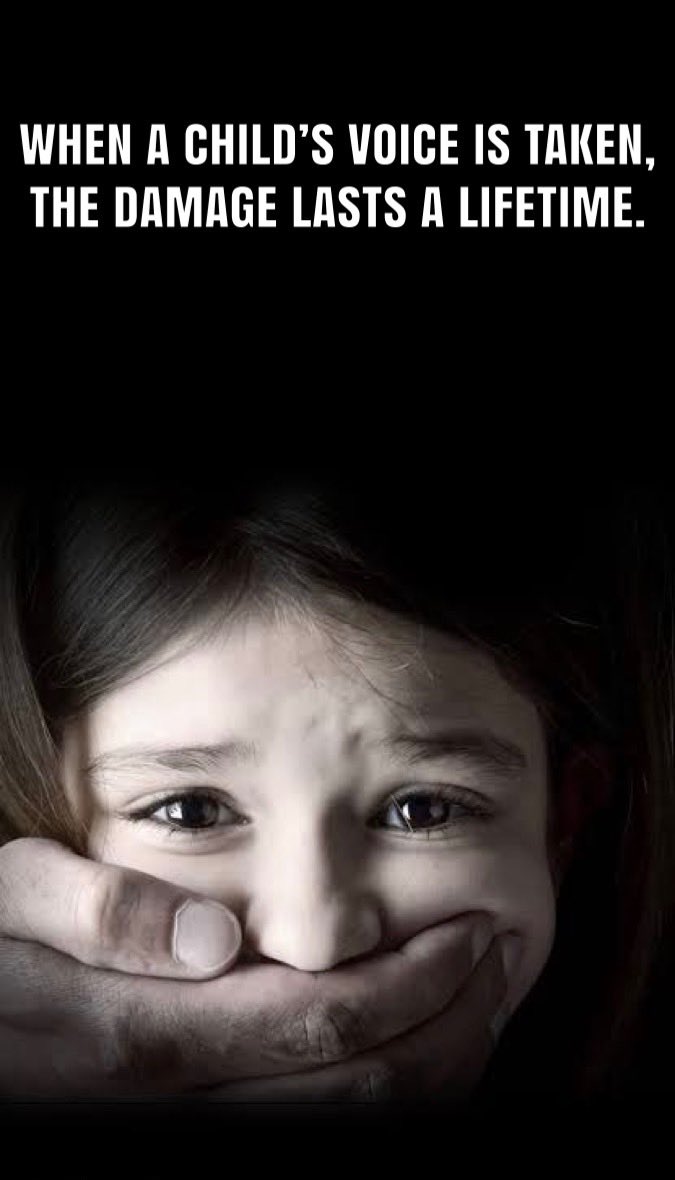 A silenced child is what allows child abuse to continue and lets feelings of guilt, complicity &amp; shame steal goals, potential, and the capacity to love!  
Visit HPFUS.org