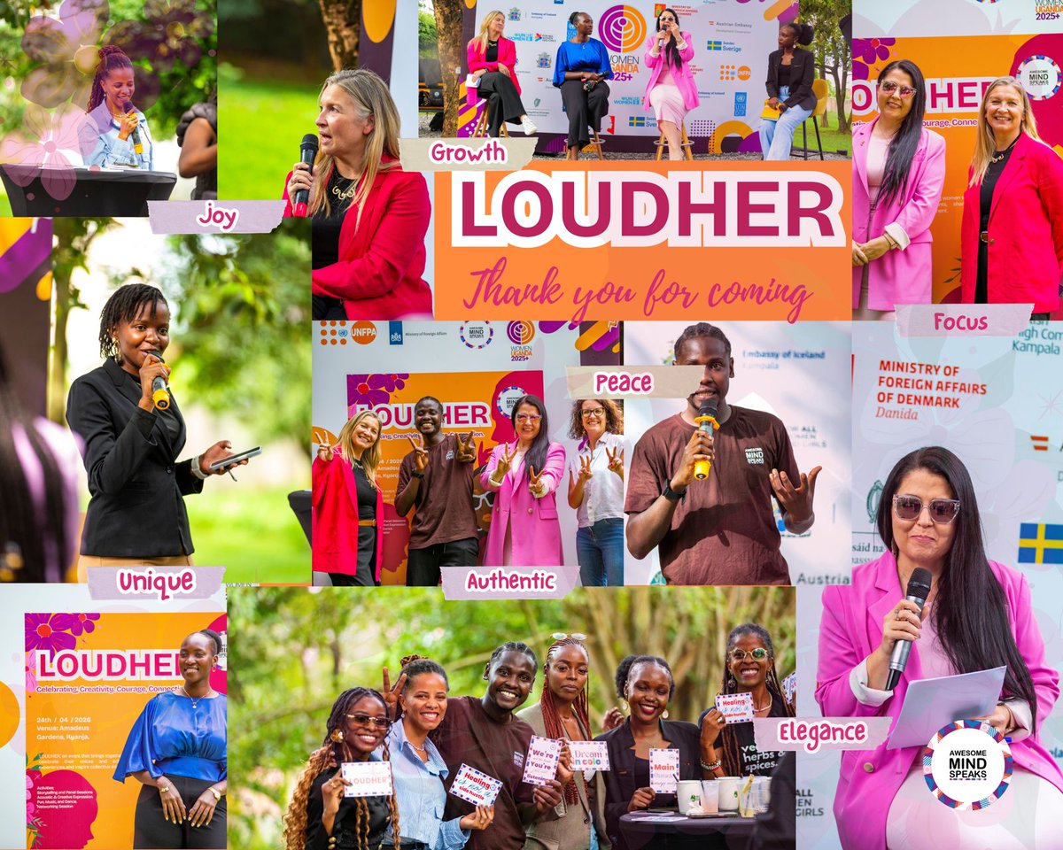 AwesomeMindSpks's tweet photo. We don’t just host events.
We build platforms where voices become movements.
#LOUDHER is one of them.

#WomenUganda2025+ #AwesomeMindSpeaks https://t.co/Bvd7eJeibT