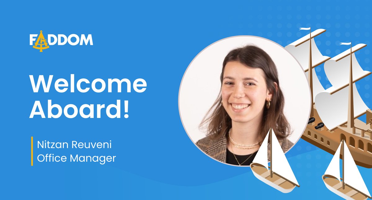 faddommapping's tweet photo. Ahoy! ⚓ We are excited to welcome Nitzan Reuveni to the Faddom team as our new Office Manager. Looking forward to the journey ahead and all the success we will achieve together! ✨ https://t.co/ufgRG0WXxL