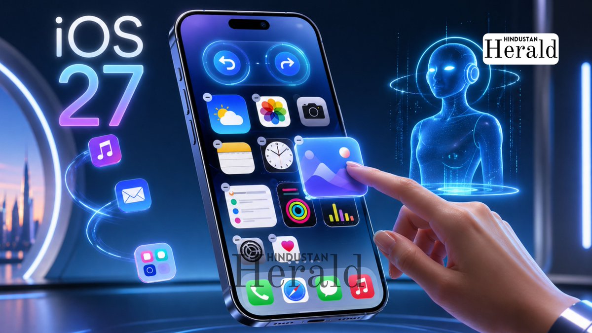hindustanherald's tweet image. Apple is finally adding Undo and Redo to the iPhone home screen in iOS 27. One tap to fix every accidental drag or collapsed widget. About time.
hindustanherald.in/ios-27-undo-re…
#iOS27 #Apple #iPhone #WWDC2026