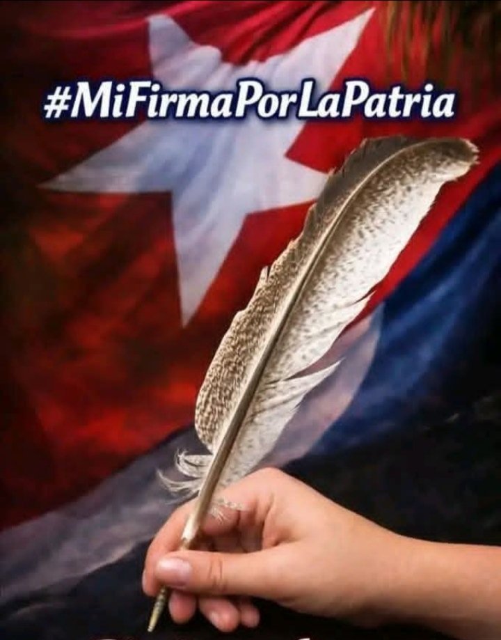#MiFirmaPorMiPatria 
#ArtemisaJuntosSomosMás 
#CubaMined