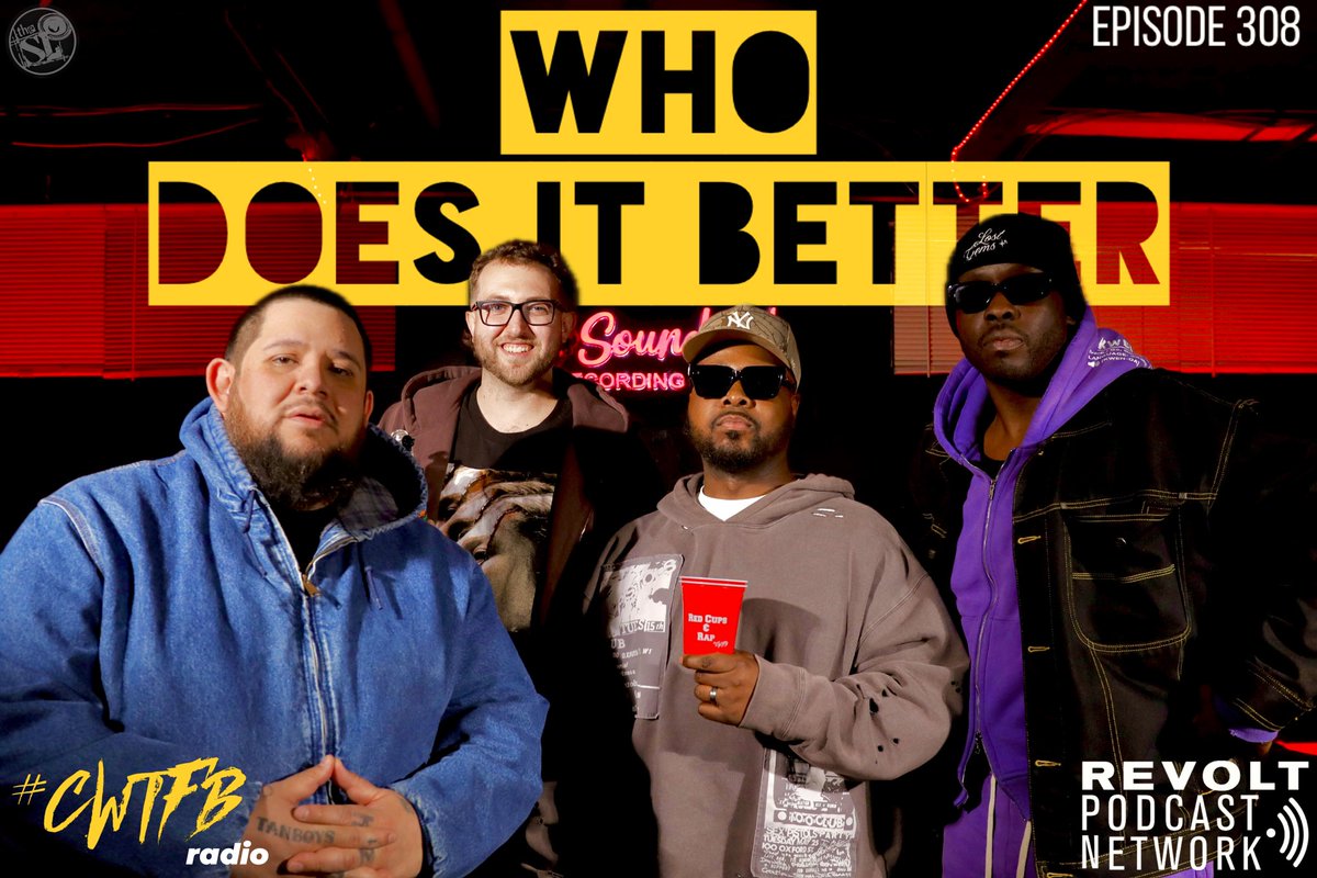 CWTFBRadio's tweet photo. #CWTFBradio Episode 308: “Who Does It Better” (w/ #SamBuck & #1000Words) OUT NOW‼️
powered by #REVOLTpodcastNetwork
LISTEN ON ALL PODCAST DSPs:
https://t.co/52AokbQrPk
SUBSCRIBE TO OUR YOUTUBE CHANNEL:
https://t.co/29W4FXBk3i
@SamBuckedUp @mvburneracct https://t.co/uTVwWIFQr2