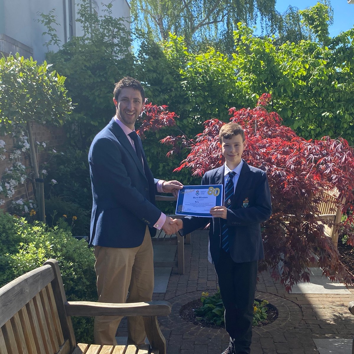 hallifordhead's tweet image. Congratulations to Year 7 students Arthur, Freddie, Nye and Rory, who received their Merit Milestone Certificates on Friday from Mr Fulford, for #excellence across many areas of school life and being awarded an amazing 80 merits so far this academic year.