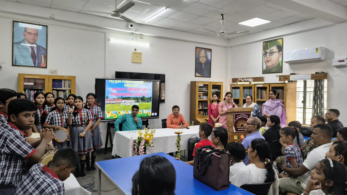 kv_narangi's tweet photo. New smiles, new dreams, and tiny steps into a big world 🌈✨
PM Shri KV Narangi warmly welcomes our little stars as they begin their beautiful journey 😊🏫
#OrientationProgram #Class1 #Balvatika3 #pmshrikvnarangi #roguwahati https://t.co/j3IYnfN27v