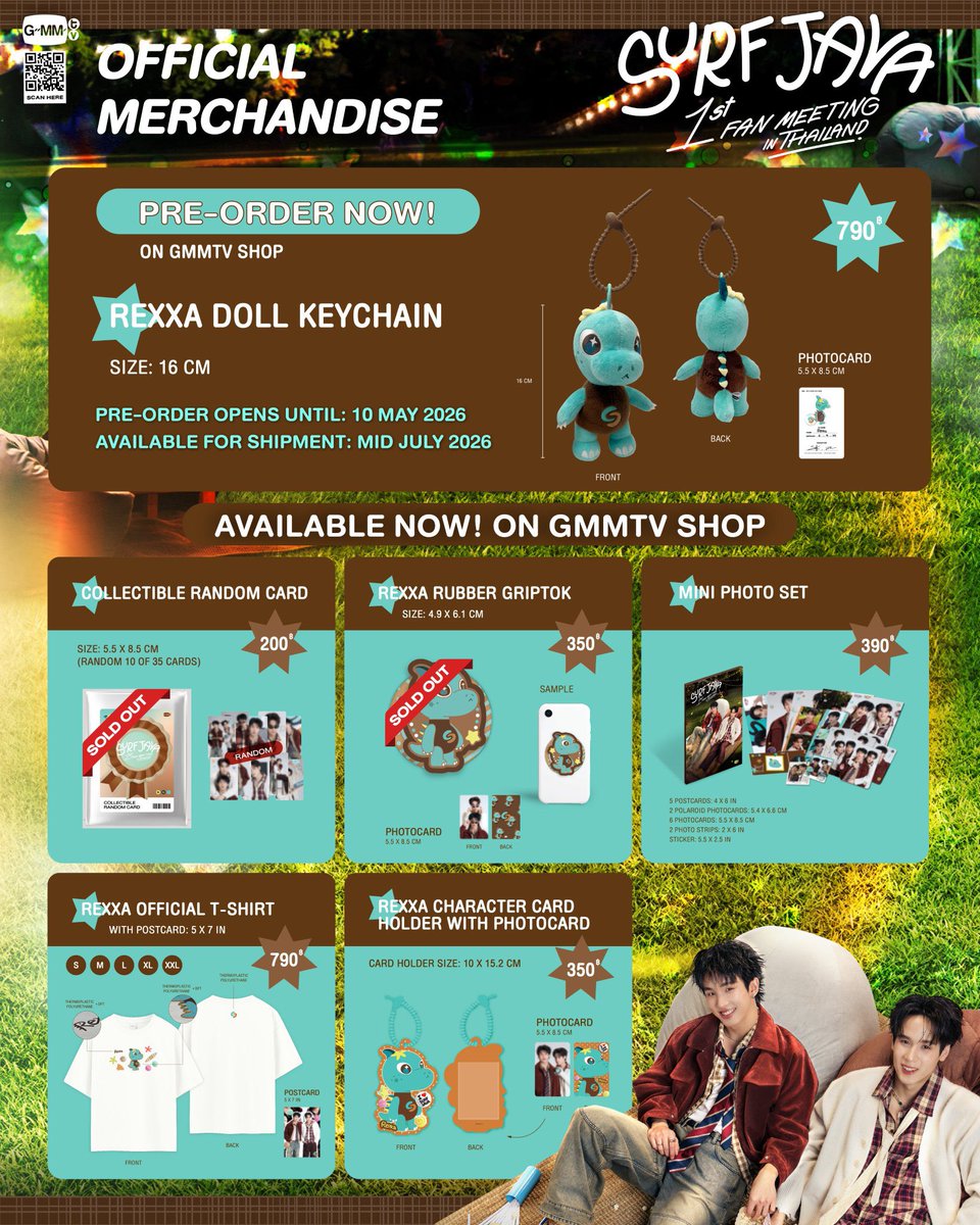 swensurf_ofcTH's tweet image. AVAILABLE NOW! SURF JAVA 1st FAN MEETING IN THAILAND OFFICIAL MERCHANDISE ON GMMTV SHOP

สั่งซื้อที่นี่ / Order Here
shop.gmm-tv.com

#SurfJavaFanMeeting
#swensurf #surfjava 
#javabh #rexxa
#GMMTV