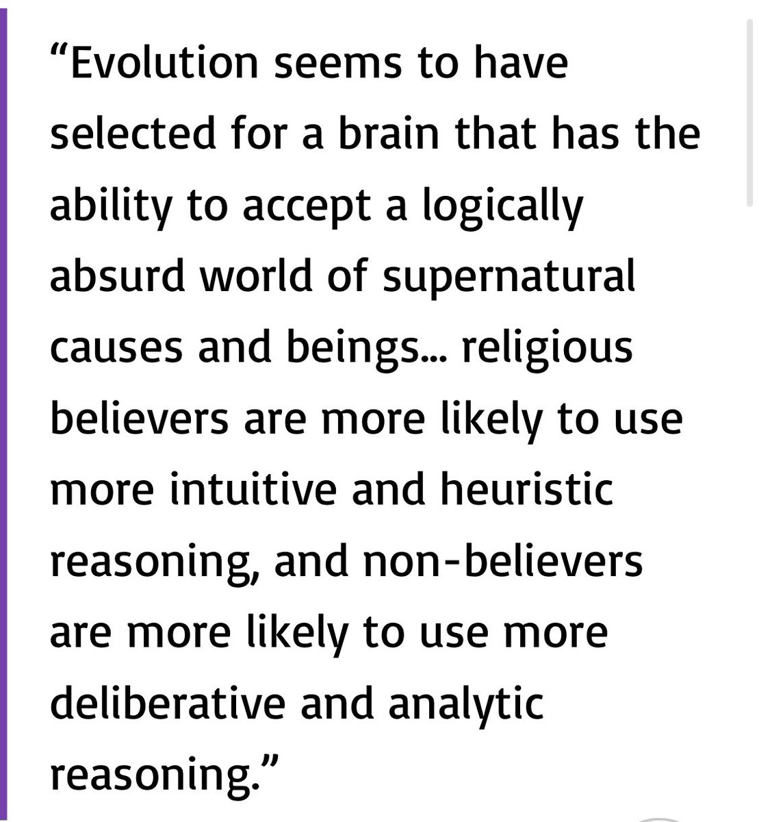 deepgreendesign's tweet image. Present conclusive nature-based scientific evidence of any one of the 5,000 gods fabricated by ancient people. 

Neurological scans can identify brains that delude deities with high accuracy: humanisticallyspeaking.org/post/copy-of-d…

#Humanism #SciComm