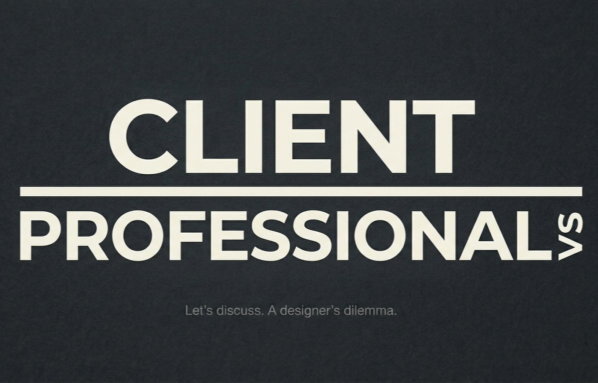 Ay9045Aya's tweet image. 📍جملة 'العميل دائماً على حق' هي أكبر كذبة في عالم التصميم.
المصمم المحترف هو الذي يعرف متى يقول 'لا' لطلب العميل الذي يدمر الهوية البصرية، حتى لو كان العميل سيدفع أكثر.
هل أنتِ مع تنفيذ طلبات العميل بالحرف، أم فرض رؤيتك الفنية؟"#Trending #Viral