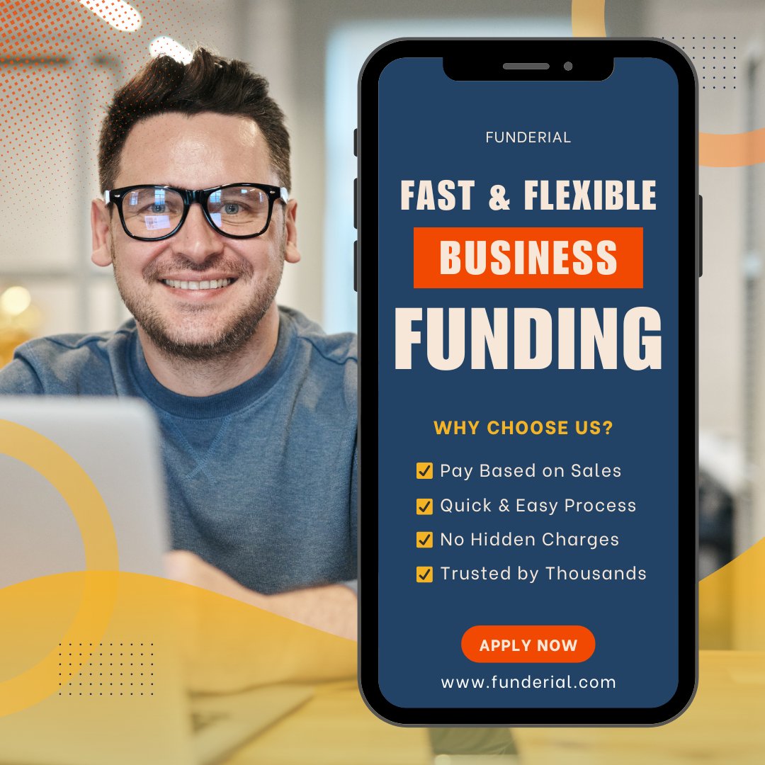 Funderial's tweet photo. Funding made simple. 💰

✔ Fast approval
✔ Pay based on sales
✔ No hidden fees
👉 https://t.co/EaNy12rZou
📞 855-FUNDING (386-3464)
#BusinessFunding #StartupLife #Entrepreneurs https://t.co/jnuhnjY9vI