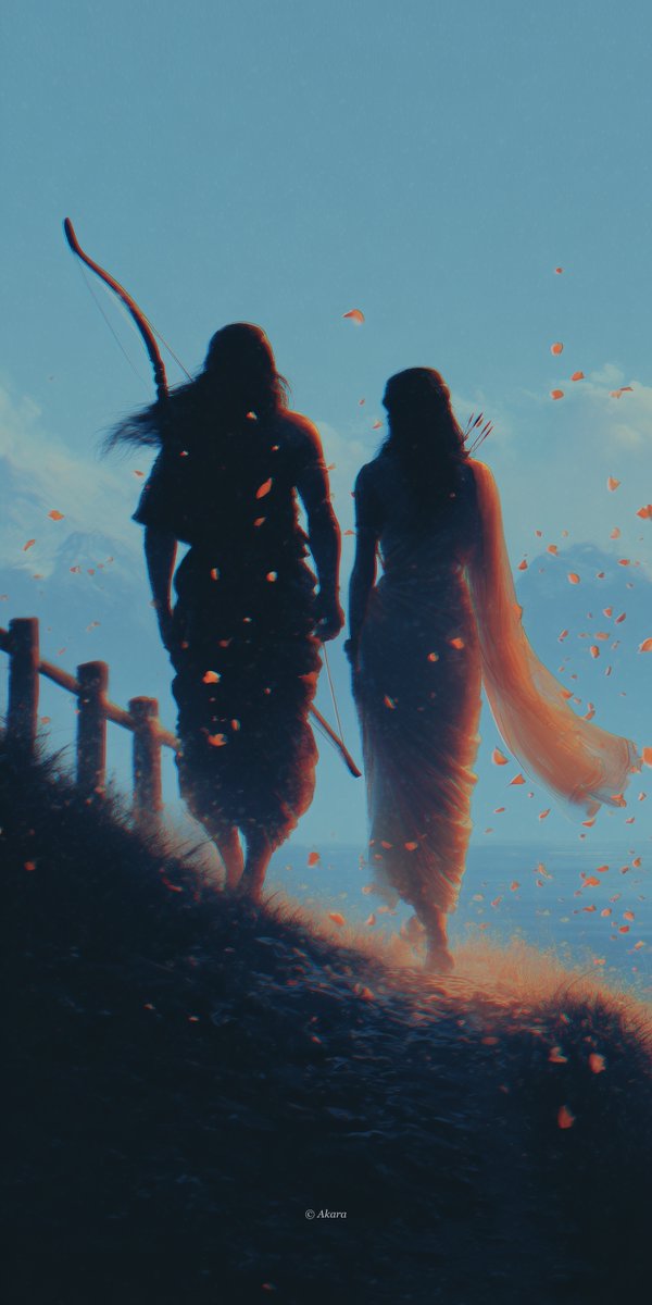 Akara__1's tweet photo. 🟠 Tap, hold and load in 4K

Together they walk the sacred path, love eternal as dharma itself ✨ Through exile's trials, their bond transcends all earthly sorrows, becoming legend.

#SacredLove #Dharma #EternalBond #DivinePath #Akara https://t.co/13XapcYdv0