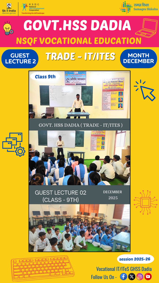 it_ghssdadia's tweet image. 🧿Guest Lecture-2(December) Vocational Education-IT/ITeS #vocationaleducation​ #NSQF​ #viral​ #reelsvideo