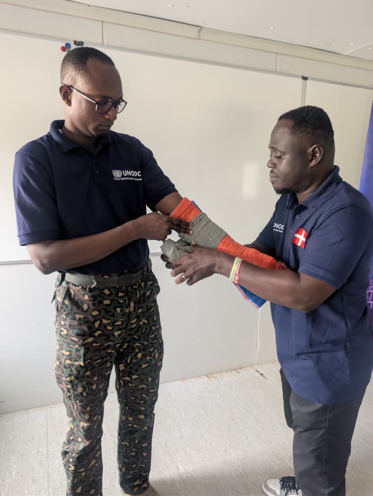 UNODC_MCP's tweet image. This week, @UNODC_GMCP commenced training of VBSS Trainers for civilian MLE agencies from  🇨🇮 &amp;amp; 🇬🇭, as part of efforts to ensure sustainability of capacity building initiatives to further enhance maritime security in #GoG Funded by #DKinGoG @DKinGhana @UNODC_GHANA @UNODC_WCAfrica