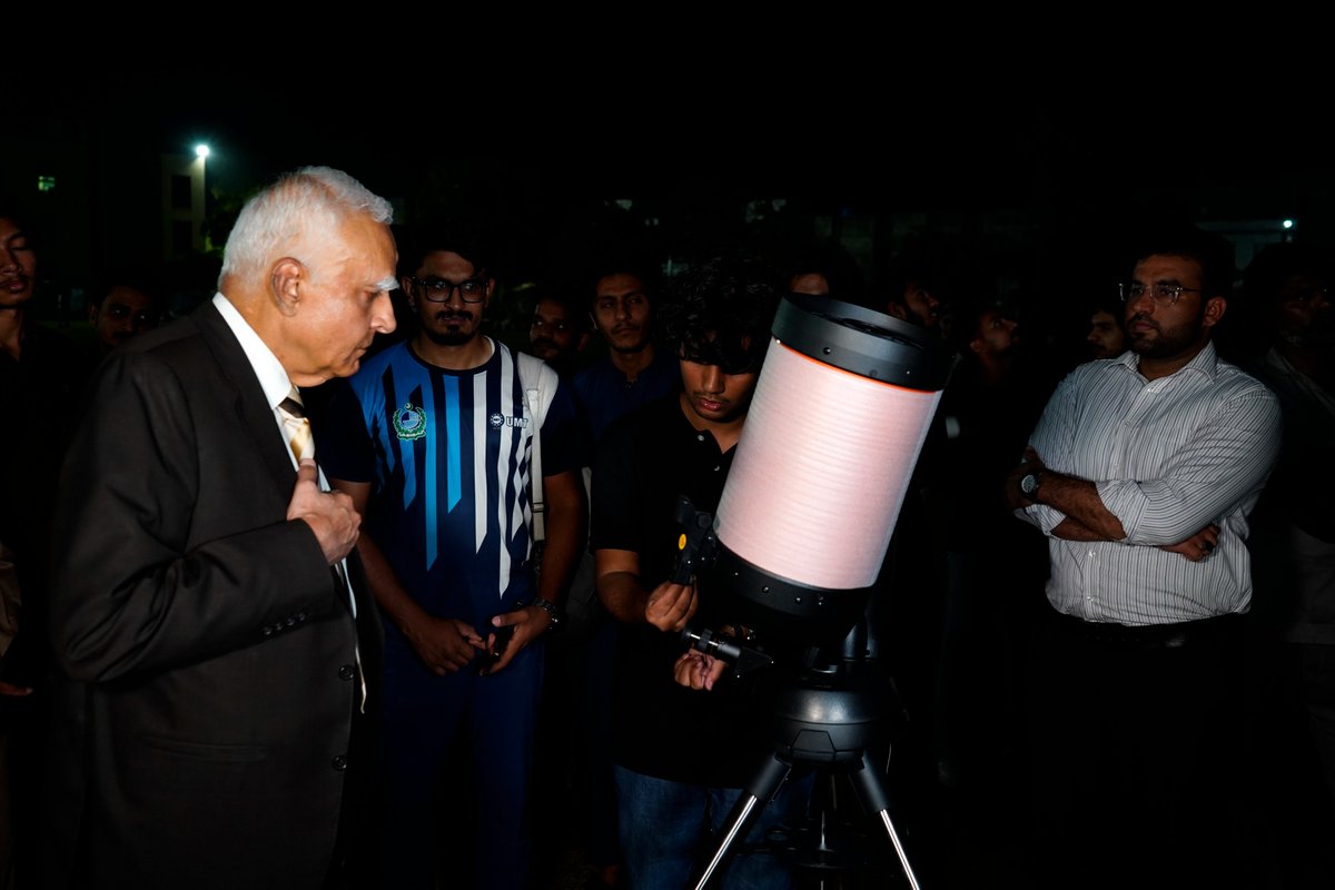 UMTOfficial's tweet image. The event featured insightful #sessions with Sky Deep Corporation and Lahore Astronomical Society, followed by an engaging Star Gazing Night where students, faculty, and guests observed the Moon, Venus, and Jupiter through #professional telescopes.

#myUMT