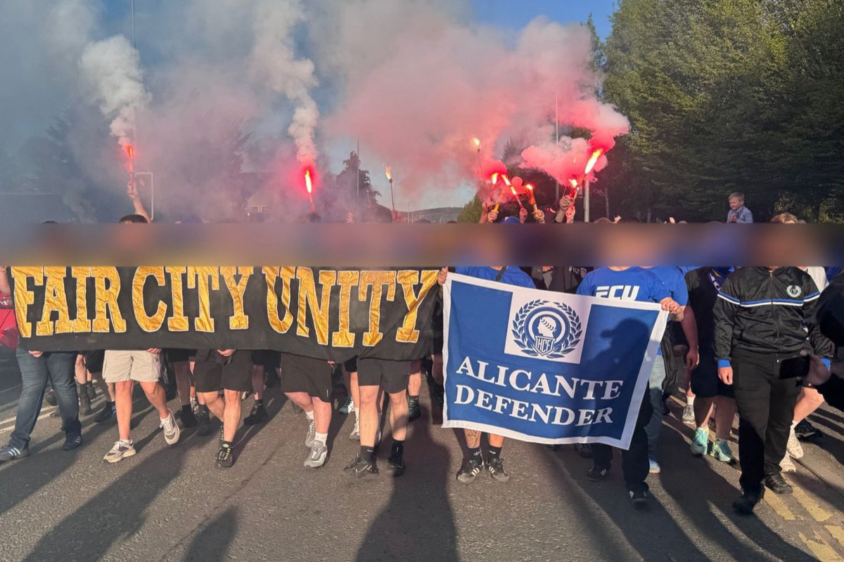 UltrasPresent's tweet photo. 🔵⚪️ Curva Sur Hércules &amp; Fair City Unity 🏴󠁧󠁢󠁳󠁣󠁴󠁿

(Increíble el gesto que tuvo el St. Johnstone rindiendo homenaje y poniendo el nombre y la cara de {Gonzalo miembro de la CS08 fallecido} en las pantallas del estadio.)

“GONZALO HERMANO”

St. Johnstone FC - Raith. (24.04.26) 🏴󠁧󠁢󠁳󠁣󠁴󠁿 https://t.co/CFeoT4z9T7