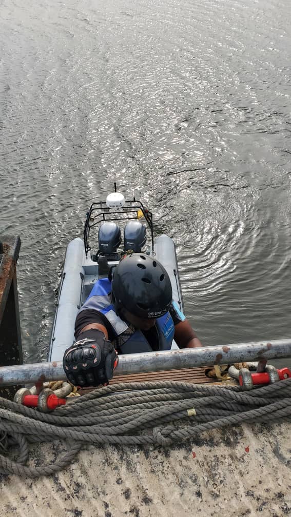UNODC_MCP's tweet image. This week, @UNODC_MCP commenced Regional Maritime Interdiction Training focused on prevention of Radiological and Nuclear materials trafficking through #GoG 🌊, attended by MLE officers from 🇬🇭  &amp;amp; 🇳🇬
Funded by @NNSANews @UNODC_NIGERIA
@UNODC_WCAfrica #BorderManagement