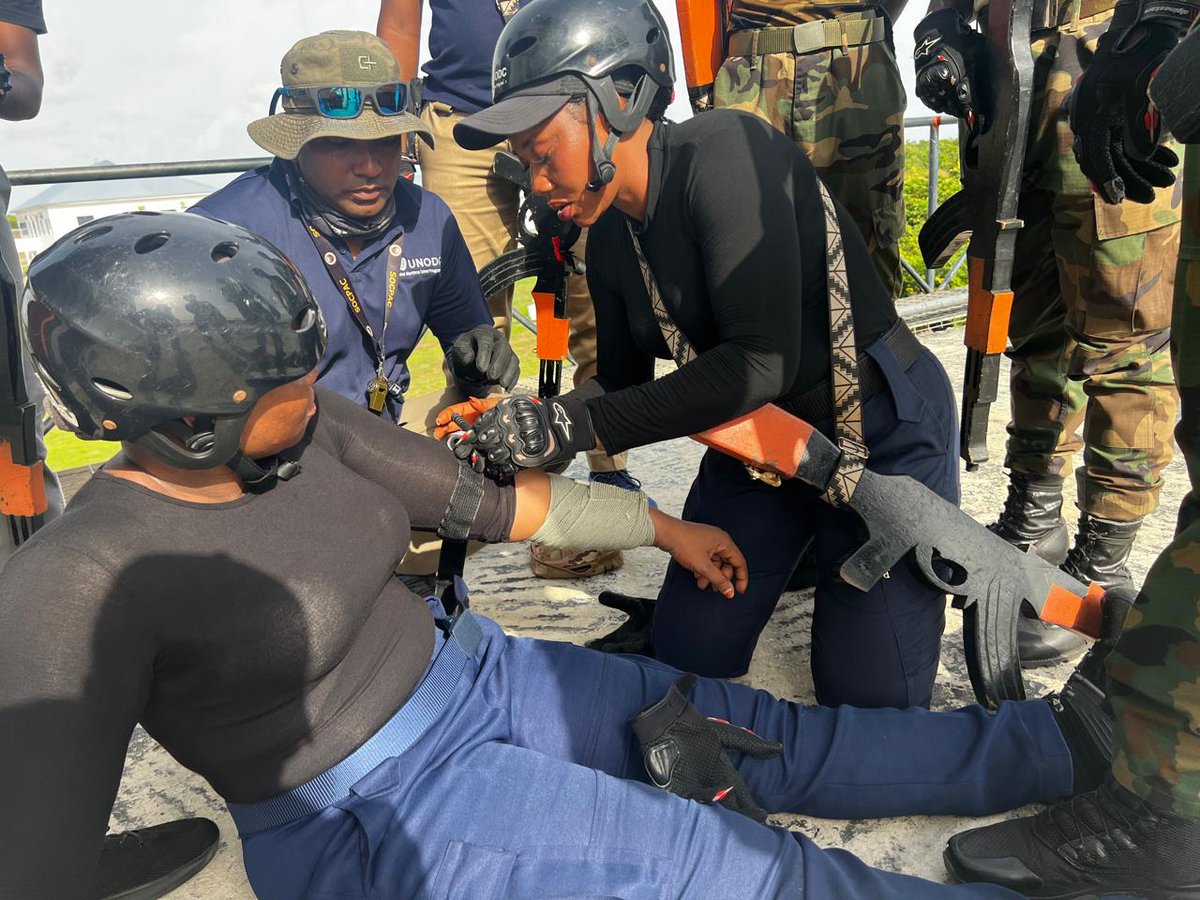 UNODC_MCP's tweet image. This week, @UNODC_MCP commenced Regional Maritime Interdiction Training focused on prevention of Radiological and Nuclear materials trafficking through #GoG 🌊, attended by MLE officers from 🇬🇭  &amp;amp; 🇳🇬
Funded by @NNSANews @UNODC_NIGERIA
@UNODC_WCAfrica #BorderManagement