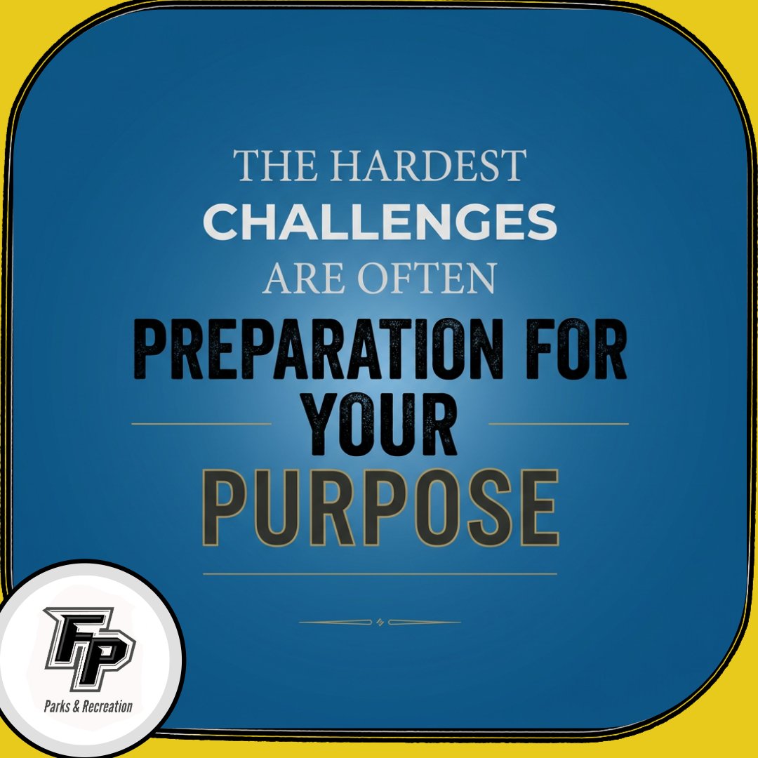 FtPayneParksRec's tweet image. Embrace the journey, because growth often hides in the struggle. 💪 Let your challenges prepare you for greatness!

#MotivationMonday #PurposeDriven #KeepPushing