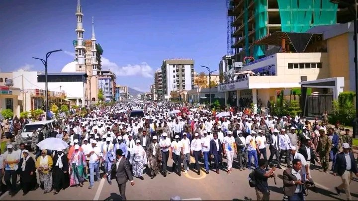 kaahin34's tweet photo. Ruling party. @prosperity held a campaign celebration in Somali Regional state, jigjiga City. https://t.co/TEnIzWT8hh