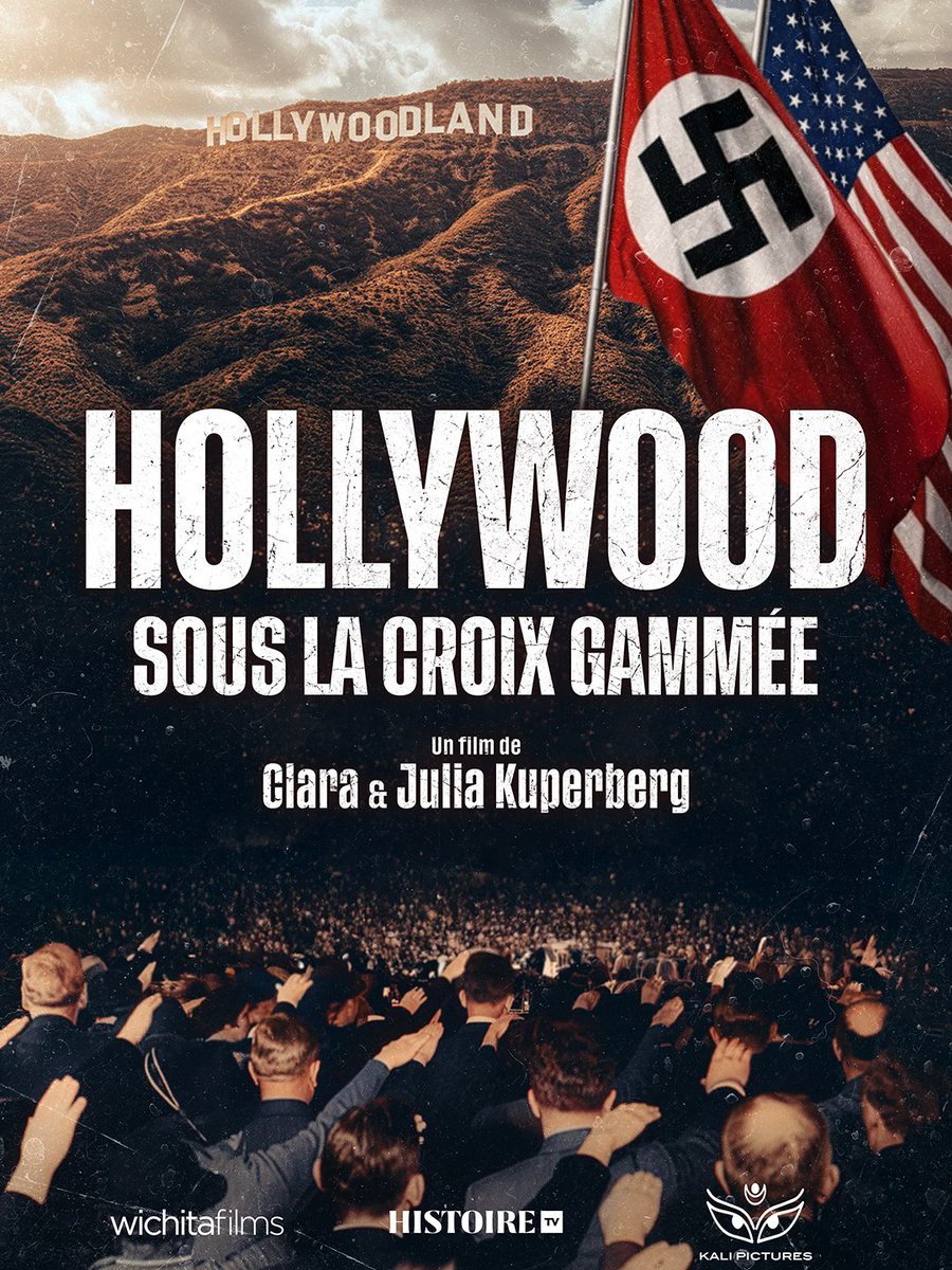 histoiretv's tweet photo. Les sœurs Kuperberg reviennent avec un nouveau documentaire et dévoilent comment les studios ont pactisé avec Berlin dès 1933 pour préserver leurs profits. 📈

⏰ Hollywood sous la croix gammée, dimanche 3 mai à 20h50 sur #HistoireTV https://t.co/IoqYpi3tHJ