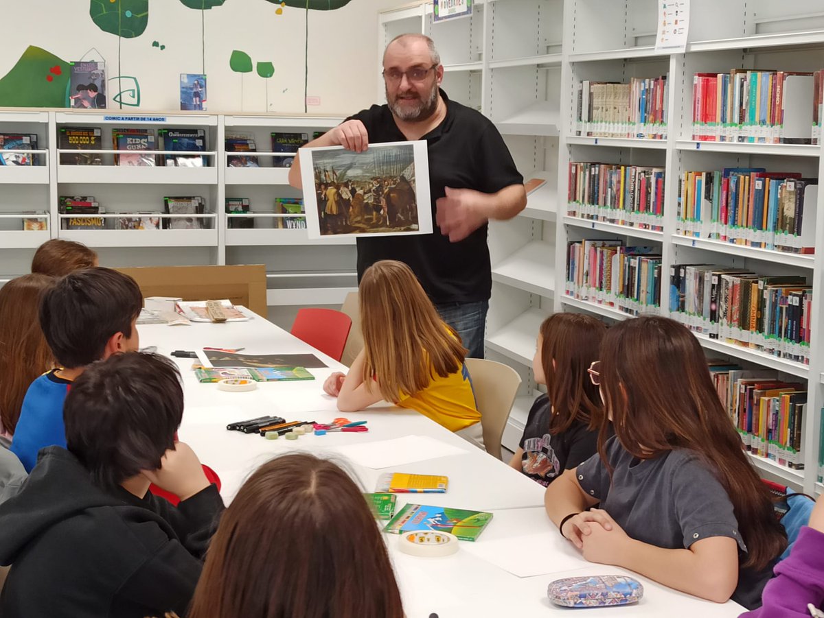 rbmvalladolid's tweet image. Hace unos días, Jorge Consuegra visitó la #BibliotecaParquesolVLL
Partiendo de imágenes que todos conocemos, cada uno puso su granito de arena para crear una pequeña obra maestra colaborativa.
¡Nos lo pasamos fenomenal!
#ilustracion #arte @rbmvalladolid