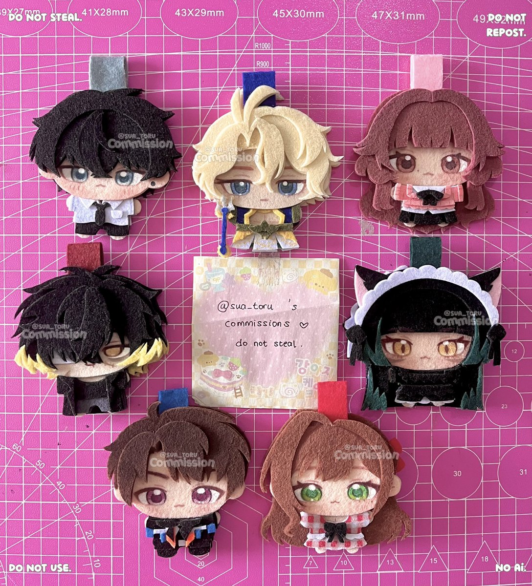 glysta 熊猫 felt keychain comms ! tweet media