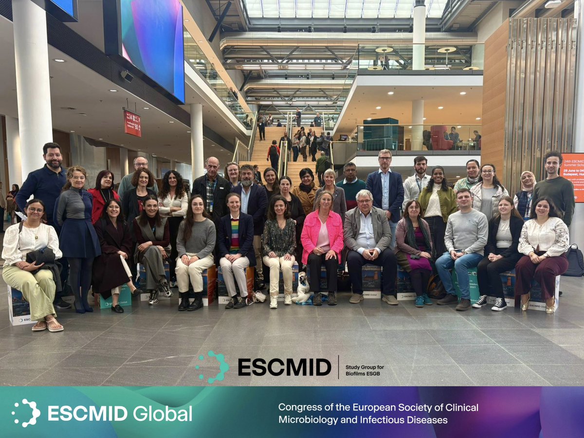 arpbigidisba's tweet photo. She also contributed to #ESCMIDGlobal with a presentation in a study group business meeting.
As Secretary of the ESGB EC, she participated in the group's meeting, summarising the Bratislava on-site meeting and enhancing liaisons and collaborations on biofilm-related infections. https://t.co/VAqRMWjs0t