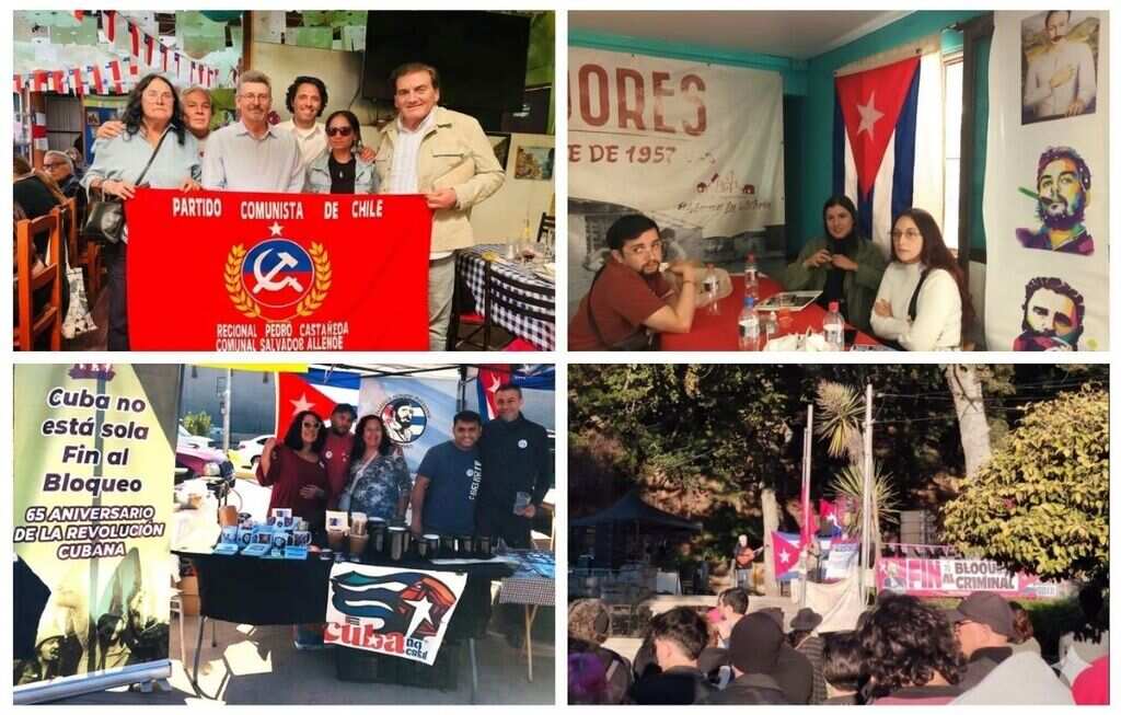 #Chile 🇨🇱 Con festivales callejeros, almuerzos comunitarios y actividades político-culturales, los chilenos recaudan hoy fondos para ayudar a #Cuba 🇨🇺, a la vez que envían un mensaje contundente contra el bloqueo de #EstadosUnidos.

Más en #PrensaLatina

prensa-latina.cu/2026/04/27/la-…