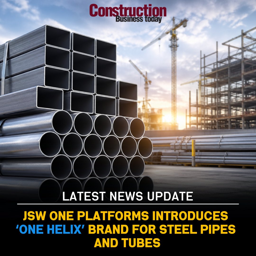 CBT_VOLMedia's tweet image. JSW One Platforms has expanded its private label portfolio with the launch of One Helix Pipes &amp;amp; Tubes, marking its entry into the steel pipes and tubes segment.
@jswonetmt @jsw.steel 
#jsw #pipes #tubes #steels #constructionequipment #constructions