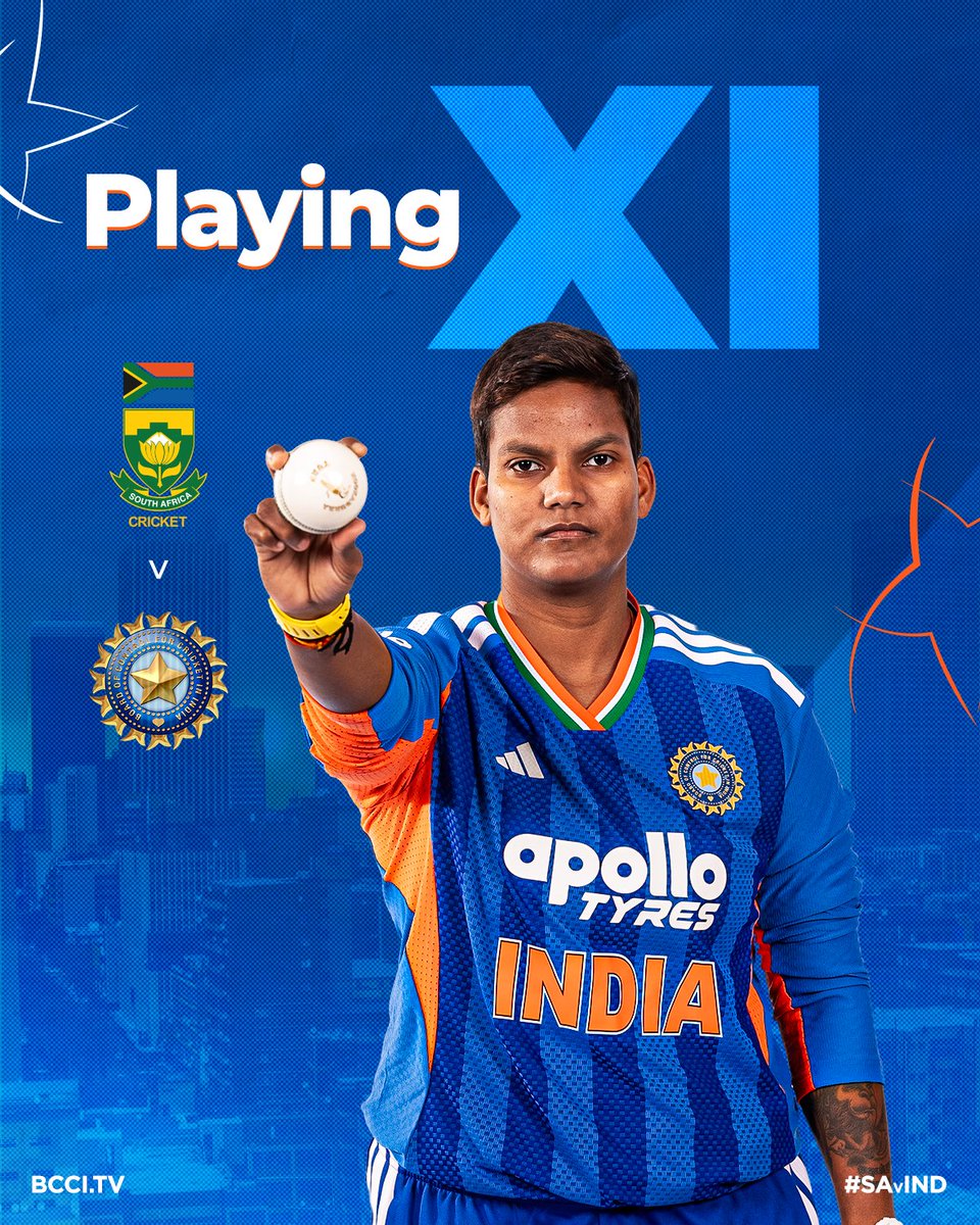 BCCIWomen's tweet image. Presenting #TeamIndia's Playing XI for the 5th and final T20I 🙌

Vice-Captain Smriti Mandhana, Shreyanka Patil and Kashvee Gautam have been rested.  

Updates ▶️ bit.ly/SAWvINDW-5thT2… 

#SAvIND