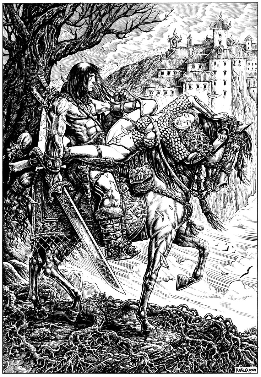 RauloComic's tweet photo. Amor ecuestre
#conan #redsonja https://t.co/cCDVaZZubW