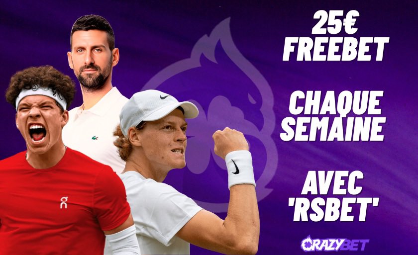 RSBetting_'s tweet image. GIVEWAY FREEBET 🔥

💬 Envoyez vos pseudos CrazyBet je vais drop 2x25€ de freebet 💰 

Pas encore inscrit ? Tu peux tenter ta chance 🍀 

📲 crazybet.com/fr?modal=signU…

Pour participer, RT le tweet ♻️
#TeamParieurs #Concours
