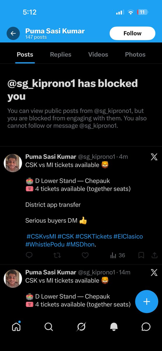 itsvk08's tweet photo. Scammer alert be safe
 #CSKvsMI #CSK #CSKTickets #ElClasico #WhistlePodu #MSDhon. https://t.co/xh9fVfaUBA