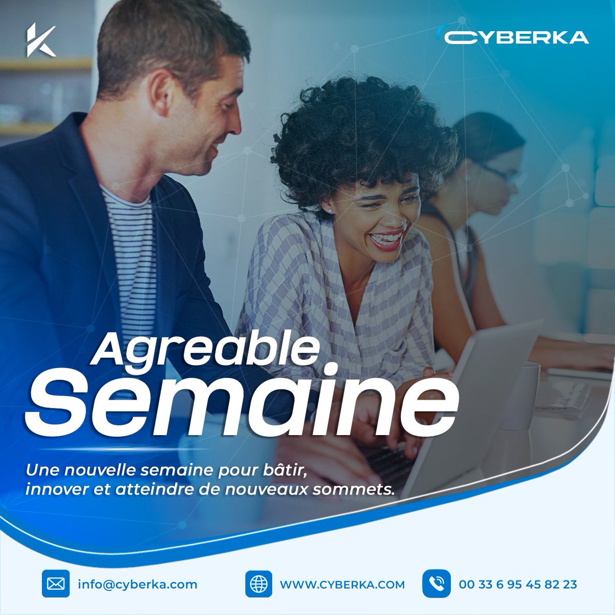 cyberkaOfficial's tweet image. Nouvelle semaine. Nouvelles opportunités.

Bâtir. Innover. Grandir.

Chez Cyberka, on transforme vos ambitions en résultats.

👉 Prêt à passer au niveau supérieur ?

📩 contact@cyberka.com | 🌐 cyberka.com

#Cyberka #PME #Innovation