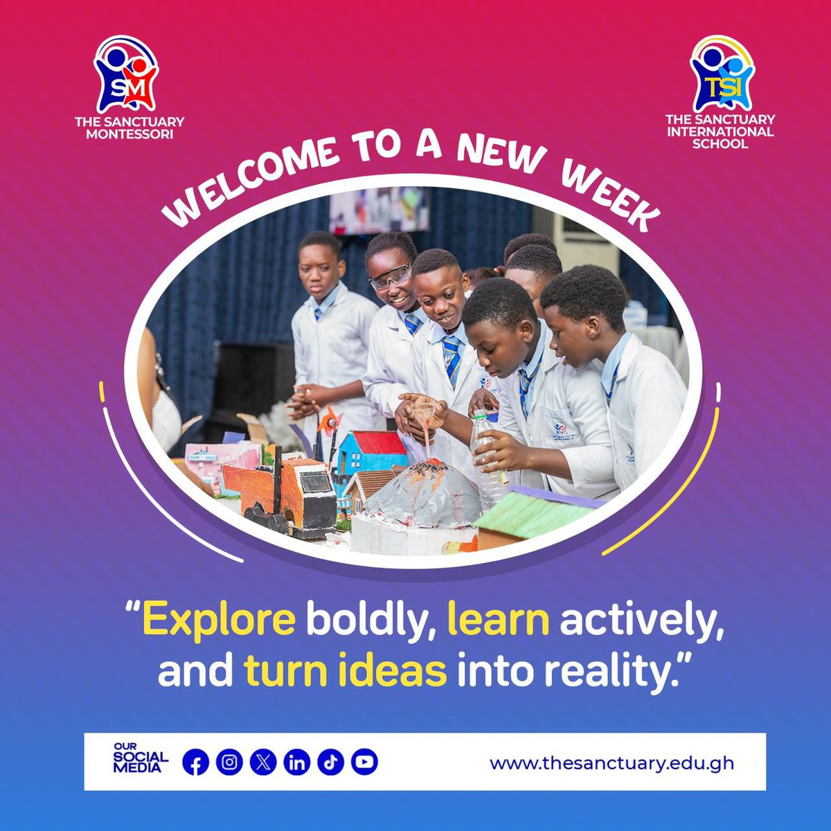 sanctuary_10484's tweet image. Welcome to a new week 📚✨

#newweek  #newweeknewgoals #TheSanctuaryMontessori #TheSanctuaryInternational #TheSanctuarySchools #RaisingLeaders #ShapingFutures #SecuringDestinies #education #FutureLeaders #GrowingTogether #AcademicExcellence