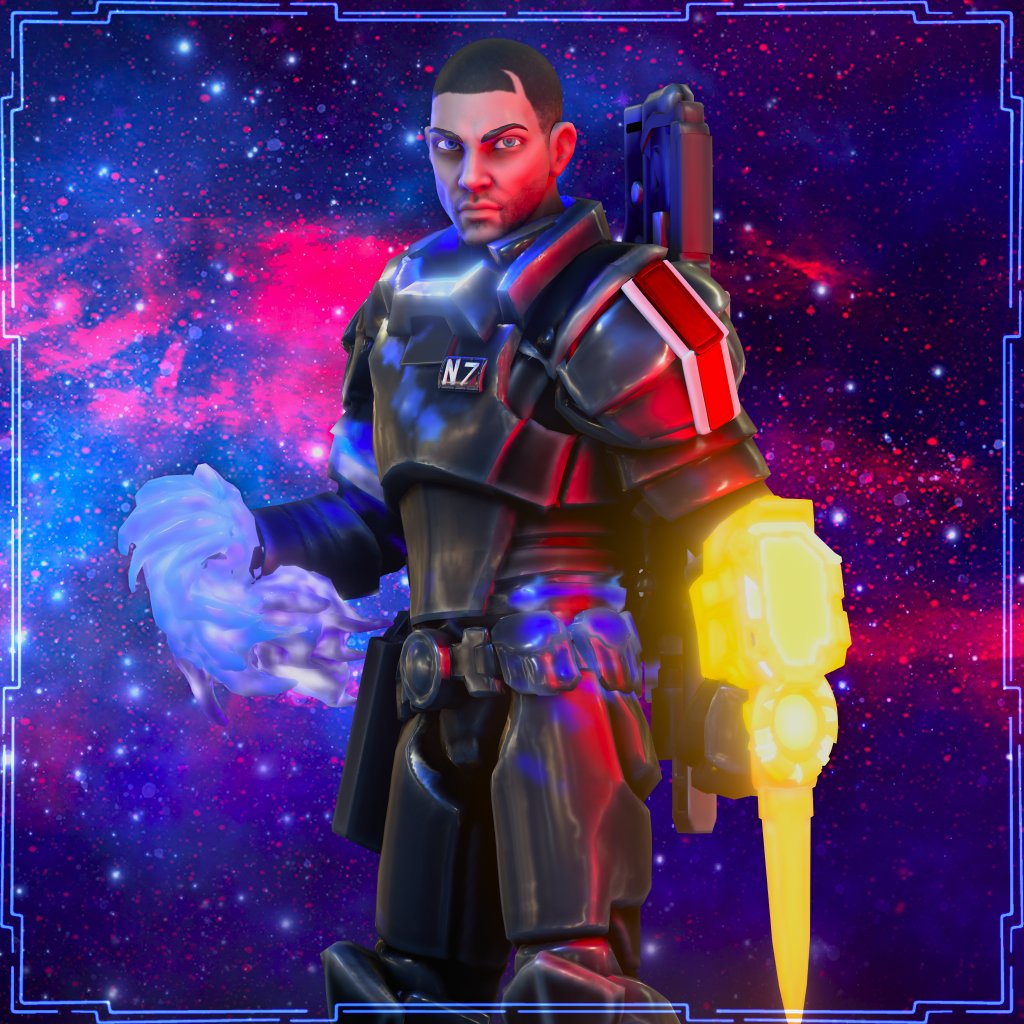looploveslore's tweet image. Happy Mass Effect Monday! 🎉

I thought I'd share these D&amp;amp;D-styled models I kitbashed of default Femshep and MShep, courtesy of @heroforgeminis! I was mainly inspired by the Legendary Edition cover art, as well as the Mass Effect 3 box cover art. 

#masseffect #MassEffectFanArt