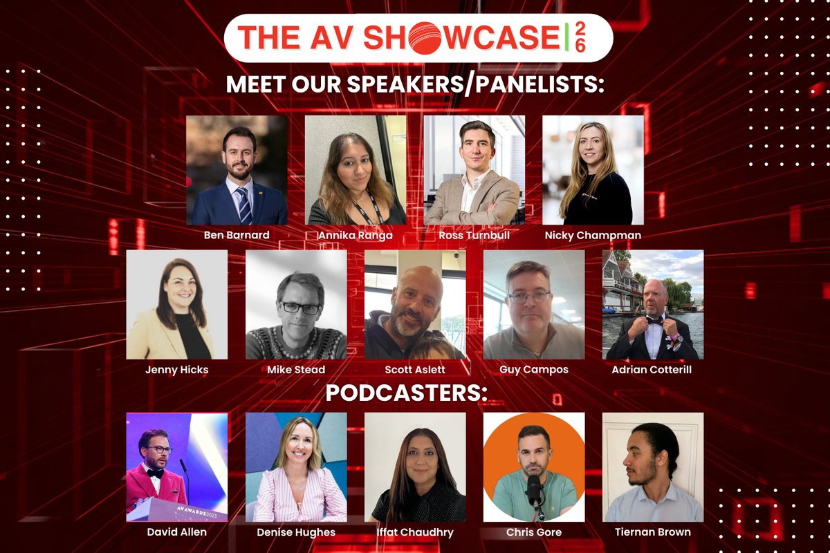 PeerlessAVEU's tweet photo. Meet the voices shaping #AVShowcase 🎤

Panels, podcasts &amp; industry experts live at Lord’s.

Be part of it: https://t.co/FsEklCSvWm

#TheAVShowcase #Events #Speakers https://t.co/ftCHRTr24I