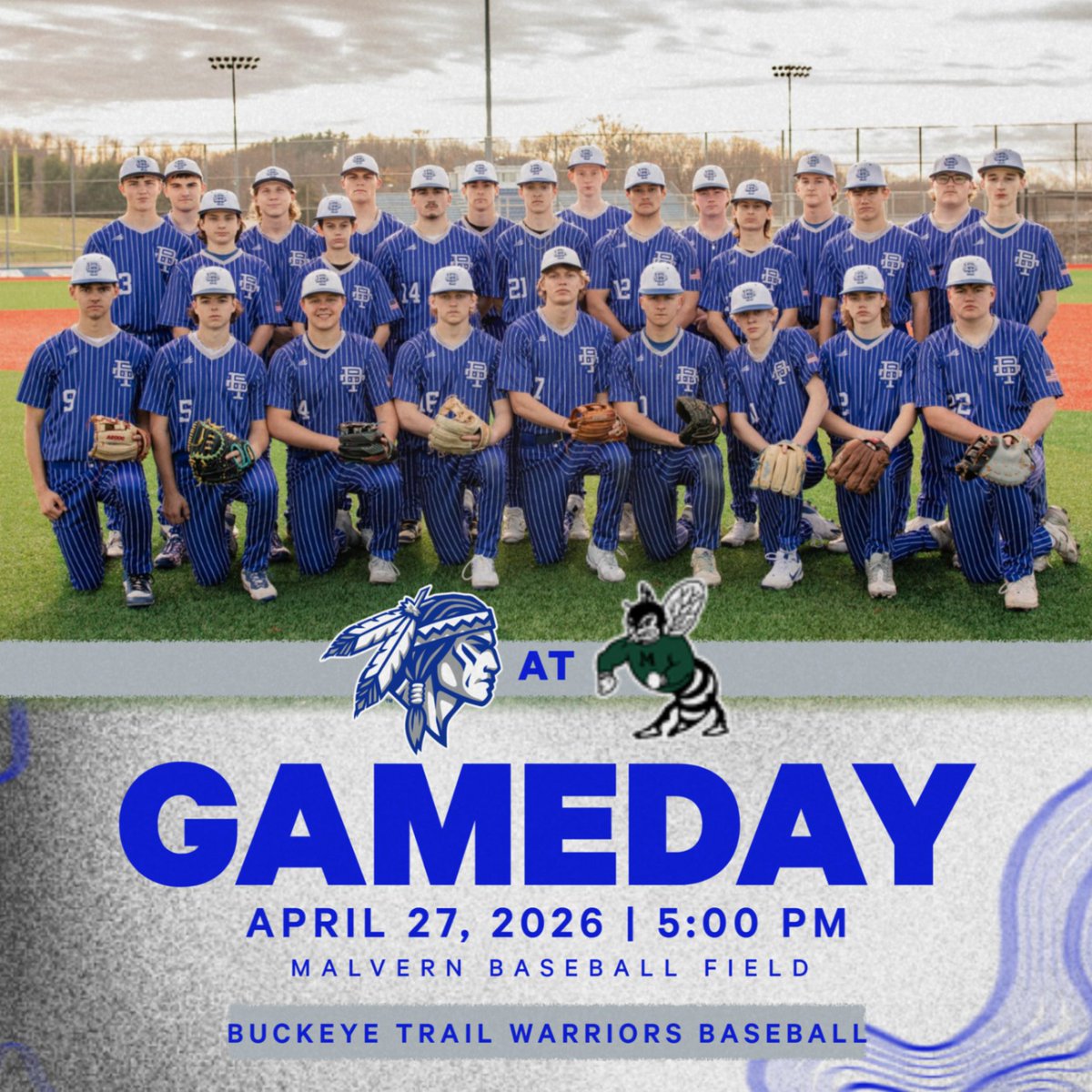 BTHighWarriors's tweet image. The Warriors look to swat the Hornets in an IVC North matchup. Good Luck Warriors!!
#WarriorPride