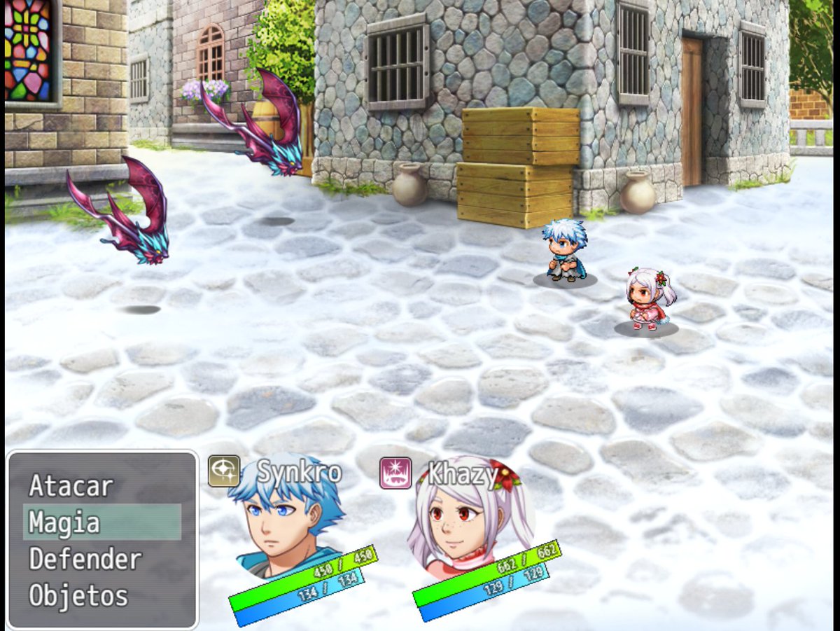 SynkroDev's tweet photo. Mi primer juego

- Alpha de pruebas en la que aprendí a usar eventos, gestionar assets como tilesets o sprites y probé RPGMaker, también aprendí sobre plugins y cosas básicas del desarrollo https://t.co/ZsTGTym780