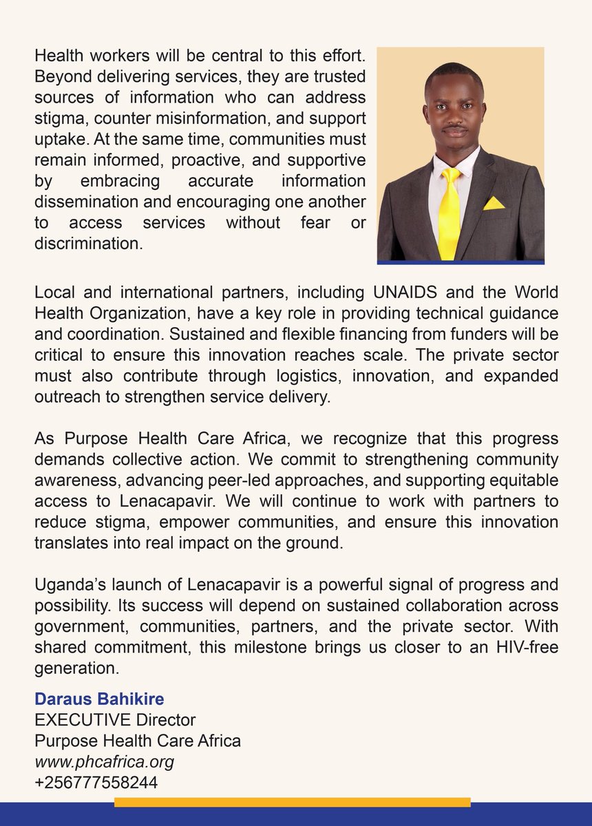 Purpose Health Care Africa tweet media