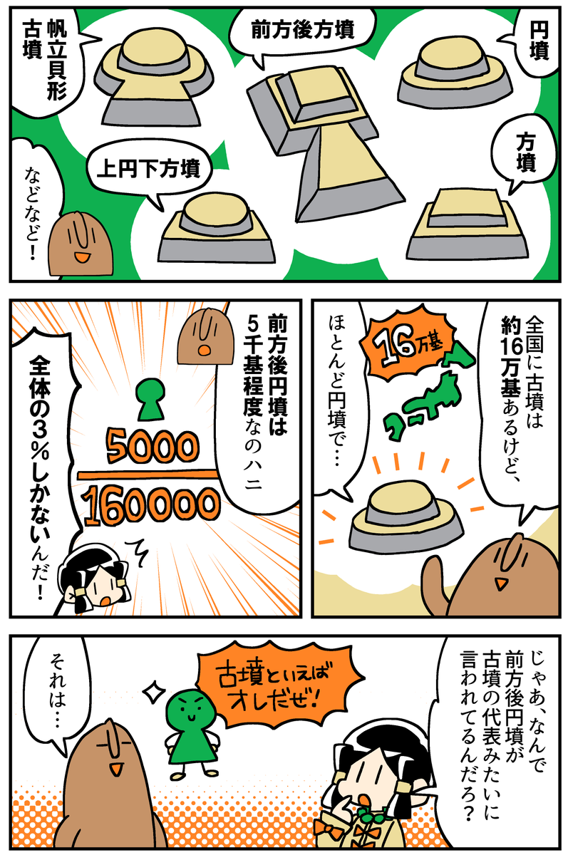 マンガでわかる!はにわ入門
「前方後円墳」ってなに?(2/2) 