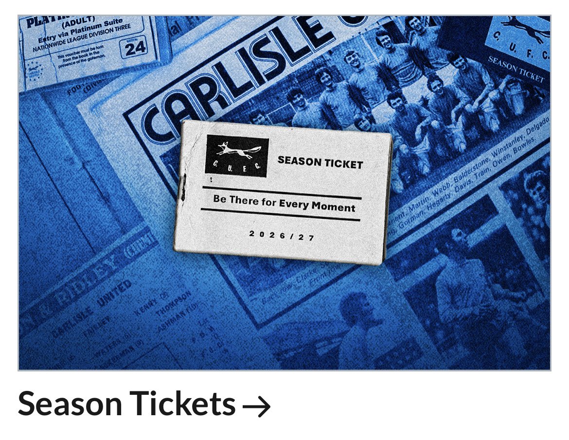 We think the fox is making a return as our badge on the home kit next season?

Personally I’d love to see it for a season

#cufc #carlisleunited