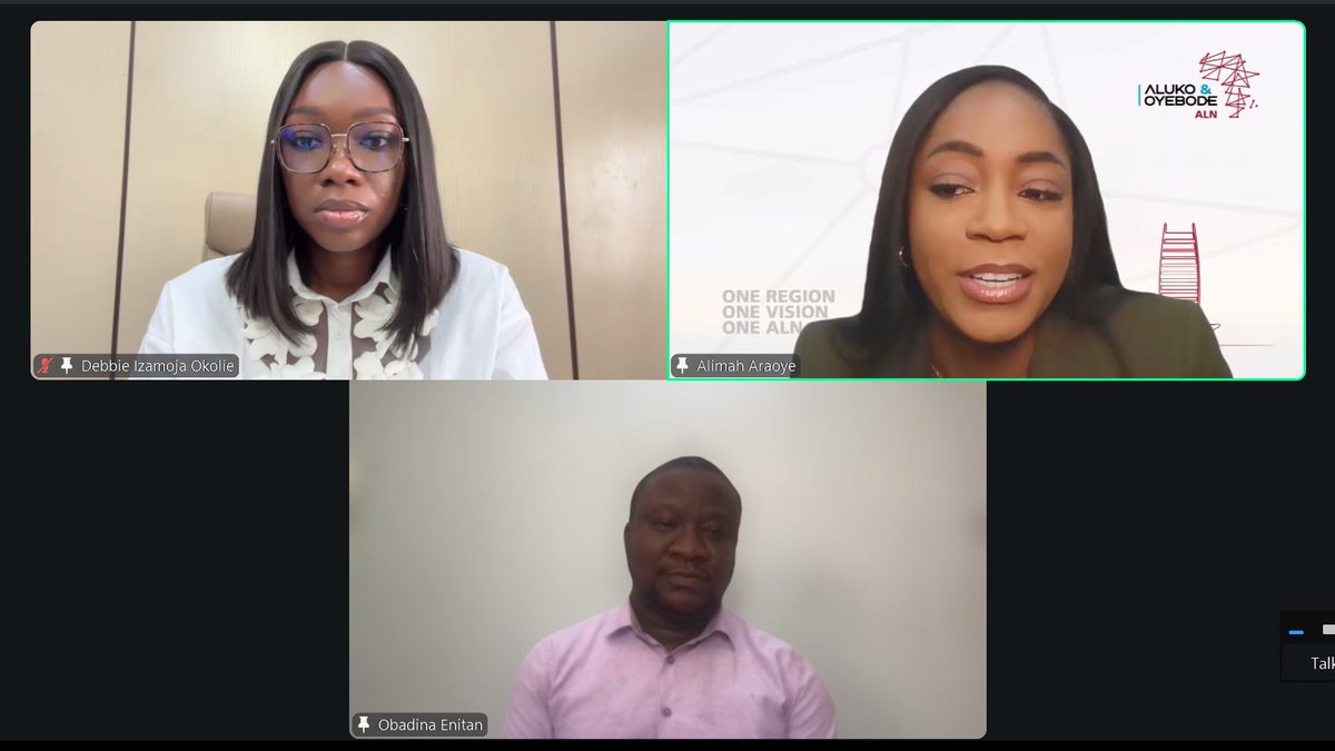 Aluko & Oyebode tweet media