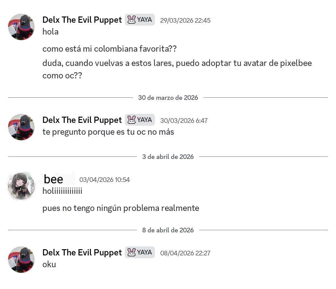 xhirdelx's tweet photo. es de mi agrado informar que hace un tiempo recibí el permiso de la dueña de los derechos del Avatar de pixel_beevt para poder adoptarlo como OC.
#vtuber #vtuberco #vtubercl #oc #adopt https://t.co/AgSodfcVee