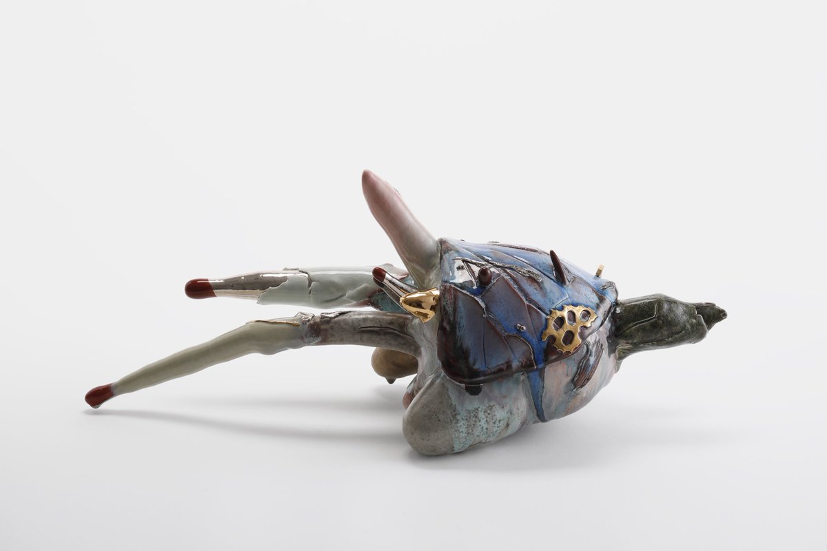 cow7uka's tweet image. 《Rebirth》
2026
H250 × W680 × D210 mm
Porcelain , glaze, gold, platinum

Photo:Takeru Koroda

#art  #sculpture #comtemporaryart #ceramic